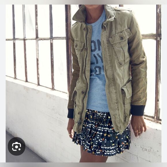 J. Crew Military Utility Jacket Green - Picture 3 of 15